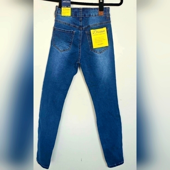 High Rise Rip and Repair Medium Wash with Rigid Front and Stretch Back Jeans NWT - Picture 5 of 15
